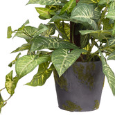 pollen &amp; fauna 73cm Potted Faux Syngonium on Pole