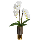 pollen &amp; fauna 60cm Potted Faux Orchid Plant