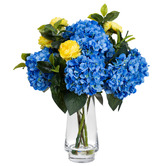 pollen &amp; fauna 50cm Faux Hydrangea &amp; Ranunculus Arrangement