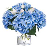 pollen &amp; fauna 25cm Faux Hydrangea &amp; Ranunculus Arrangement