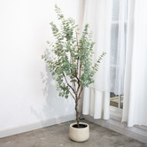 pollen &amp; fauna 150cm Green Potted Faux True Blue Eucalyptus Plant