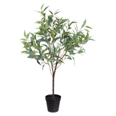 pollen &amp; fauna 140cm Potted Faux Eucalyptus Tree