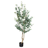 pollen &amp; fauna 180cm Potted Faux True Blue Eucalyptus Plant