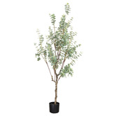 pollen &amp; fauna 150cm Green Potted Faux True Blue Eucalyptus Plant
