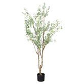 pollen &amp; fauna 180cm Green Potted Faux True Blue Eucalyptus Plant