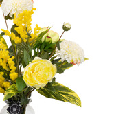 pollen &amp; fauna 72cm Faux Dahlia Arrangement in Glass Vase