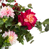 pollen &amp; fauna 64cm Faux Dahlia Mixed Arrangement in Glass Vase
