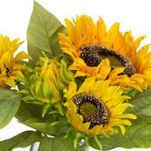 pollen &amp; fauna 30cm Faux Sunflower with Vase