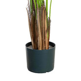 pollen &amp; fauna Bright Green Potted Faux Areca Palm Tree