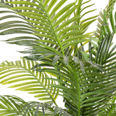 pollen &amp; fauna Bright Green Potted Faux Areca Palm Tree