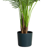 pollen &amp; fauna Bright Green Potted Faux Areca Palm Tree
