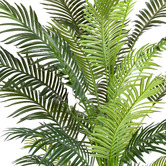 pollen &amp; fauna Bright Green Potted Faux Areca Palm Tree