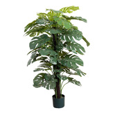 pollen &amp; fauna 140cm Potted Faux Philo Plant on Pole