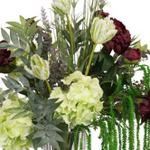 pollen &amp; fauna 75cm White Faux Tulip Arrangement in Vase