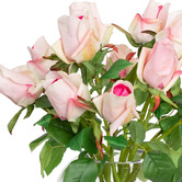 pollen &amp; fauna 38cm Faux Rose Arrangement with Glass Vase