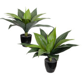 pollen &amp; fauna 34cm Potted Faux Agave Plants