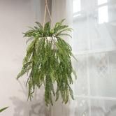 pollen &amp; fauna 94cm Potted Faux Hanging Baker Fern Plant