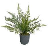 pollen &amp; fauna 34cm Potted Faux Ruffle Fern Plants