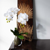 pollen &amp; fauna 62cm Faux Orchid with Vase