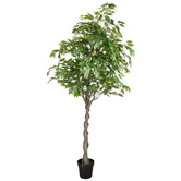 pollen &amp; fauna 240cm Potted Faux Ficus Tree