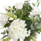 pollen &amp; fauna 48cm Faux Hydrangea &amp; Rose Mixed Arrangement with Vase