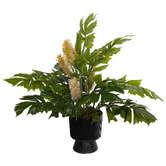 pollen &amp; fauna 60cm Potted Faux Fishtail Palm Plant