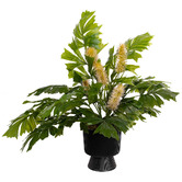 pollen &amp; fauna 60cm Potted Faux Fishtail Palm Plant