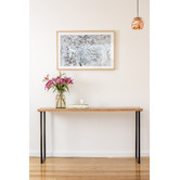 Ada Home Natural &amp; Black Belle Tasmanian Oak  Console Table