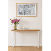 Ada Home Natural &amp; White Belle Tasmanian Oak  Console Table