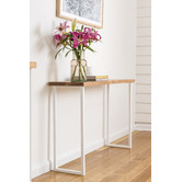 Ada Home Natural &amp; White Belle Tasmanian Oak  Console Table