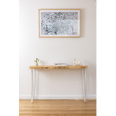 Ada Home White Legs Molly Oak Console Table
