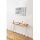 Ada Home White Legs Molly Oak Console Table