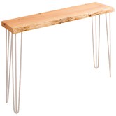 Ada Home White Legs Molly Oak Console Table