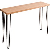 Ada Home Black Legs Molly Tasmanian Oak Console Table
