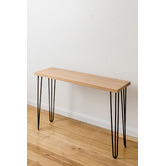 Ada Home Black Legs Molly Tasmanian Oak Console Table