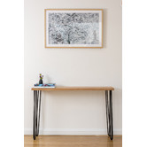 Ada Home Black Legs Molly Tasmanian Oak Console Table