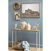 Ada Home Natural &amp; White Belle Tasmanian Oak  Console Table