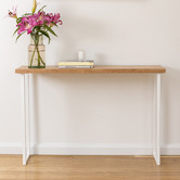Ada Home Natural &amp; White Belle Tasmanian Oak  Console Table