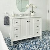 Turner Hastings Coventry 1200mm Satin White Freestanding Single Vanity
