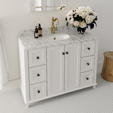 Turner Hastings Coventry 1200mm Satin White Freestanding Single Vanity