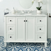 Turner Hastings Coventry 1200mm Satin White Freestanding Single Vanity