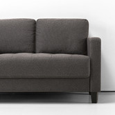Studio Home Steel Grey Weave Modern 2 Seater Sofa