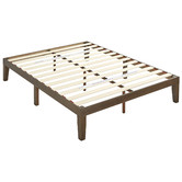 Studio Home Walnut Belvedere Queen Timber Bed Base