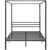 Studio Home Black Cytus Canopy Bed Frame | Temple & Webster