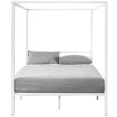 Studio Home White Cytus Canopy Bed Frame | Temple & Webster