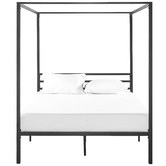 Studio Home Black Cytus Canopy Bed Frame