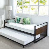 Studio Home Harmony Metal &amp; Wood Single Bed with Trundle