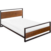 Studio Home Houston Premium Wood &amp; Metal Bed Frame