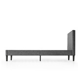 Studio Home Charcoal Laybell Fabric Bed with Headboard