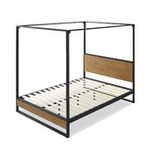 Studio Home Houston Timber and Metal Canopy Four Poster Bed